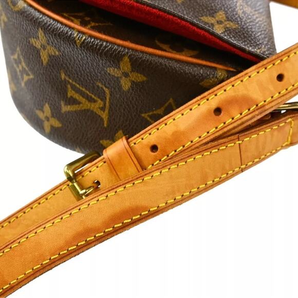 AUTHENTIC LOUIS VUITTON MONOGRAM TAMBOURINE SHOULDER CROSSBODY BAG FL0014 - Picture 5 of 10